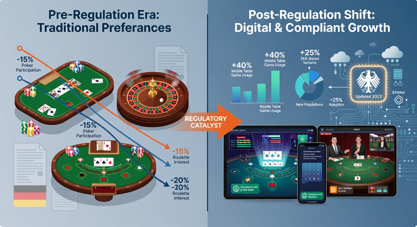 Darstellung von Nutzertrends bei interaktiven Tischspielen mit Fokus auf mobile Nutzung und regulatorische Compliance in Deutschland