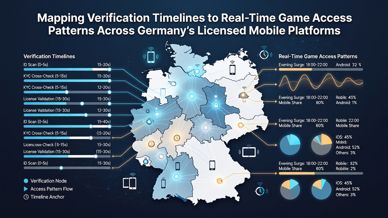Grafische Übersicht zu Synchronisationsprozessen zwischen Verifizierung und Spielzugriff in deutschen Netzwerken