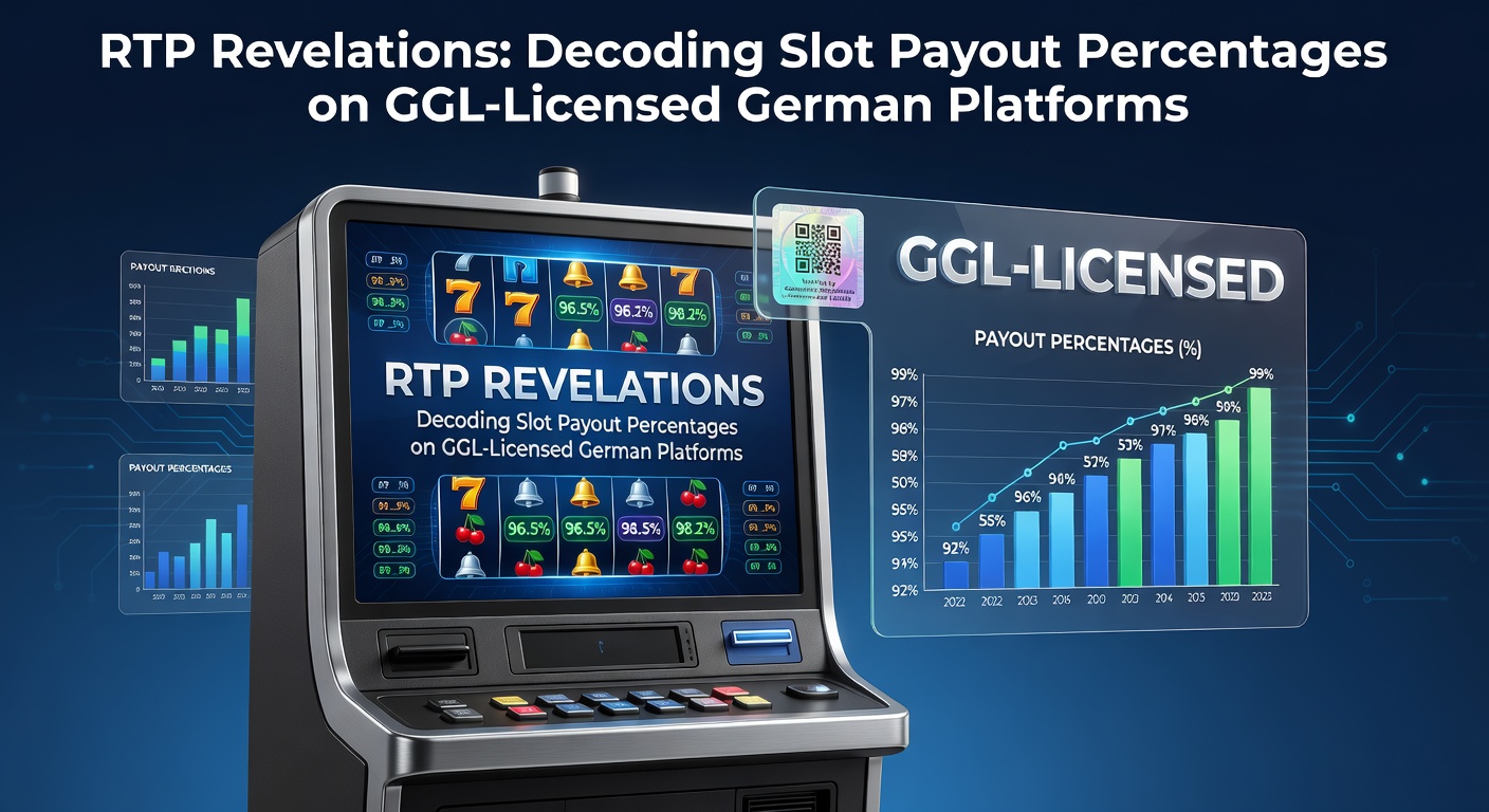 Grafik mit RTP-Werten und Slot-Symbolen auf einem deutschen Casino-Hintergrund