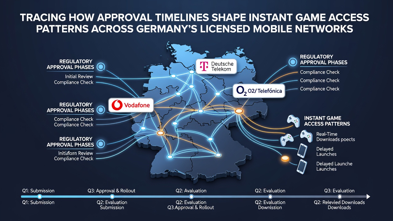 Visualisierung von Genehmigungsprozessen in deutschen Mobilnetzwerken für lizenzierte Spiele